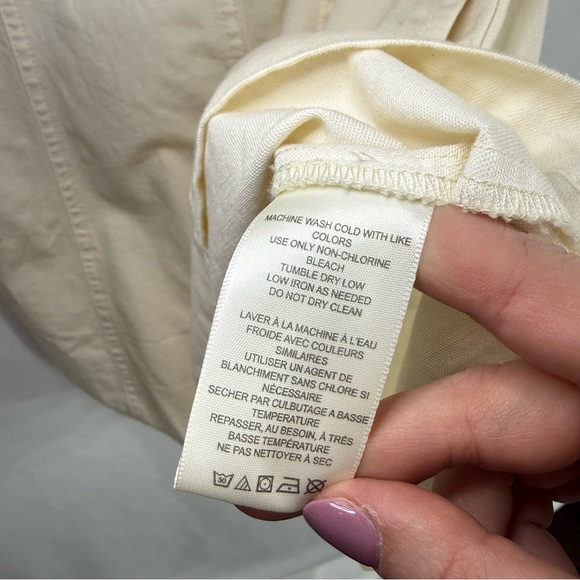 NWT Free People Cheyenne Ivory Denim Mini Dress, size M - Picture 9 of 13